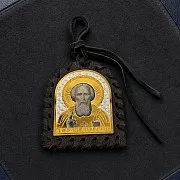 Подарочная икона Сергия Радонежского в машину. — фотография 1