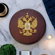 Плакетка «Гербовая» на деревянной основе — красивый подарок — фотография 1