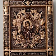 На память: Резная Икона Неополимая Купина — фотография 5