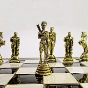 На память: Шахматы с металлическими фигурами — фотография 9