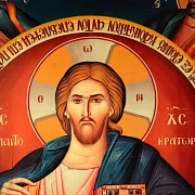 Икона "Христос Пантократор с Апостолами" — оригинальный подарок — фотография 5