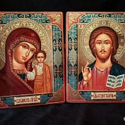 Венчальная пара. Казанская Богоматерь и Вседержите — необычный подарок — фотография 4