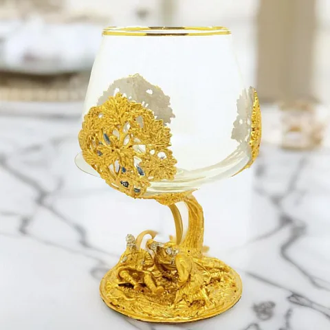 На память: Бокал "Охотники на привале"