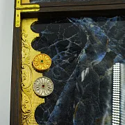В подарок: Деревянные нарды «Лазурит №2» с позолоченной златоустовской гравюрой — фотография 3