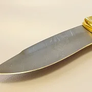 Дамасский складной нож «Тигр» — оригинальный подарок — фотография 3