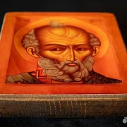Икона: Святой Николай Чудотворец 15*13 см — необычный подарок — фотография 3