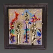 Бронзовая картина «Пара. Кисловодск. Храм воздуха» с подсветкой — необычный подарок — фотография 5