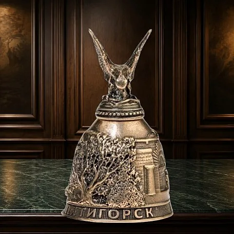 Бронзовый колокольчик «Пятигорск. Озеро Провал» — красивый подарок