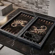 Нарды под стеклом «Скорпион» — красивый подарок — фотография 4