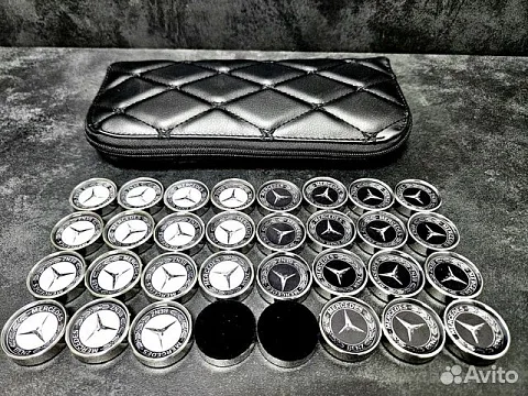 Стальные фишки для нард «Mercedes» — красивый подарок