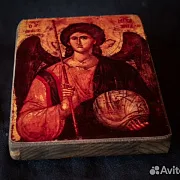 Икона "Архангел Михаил " 15*12 см — оригинальный подарок — фотография 3