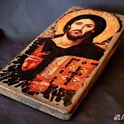 Икона "Спас Синайский" — оригинальный подарок — фотография 4