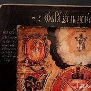 Икона деревянная "Всевидящее око Божие" — красивый подарок — фотография 4