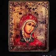 Икона Божией матери "Огневидная" 15*12 см — необычный подарок — фотография 4