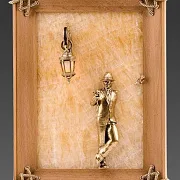 Картина «Парень с розой» на ониксе с подсветкой — красивый подарок — фотография 2