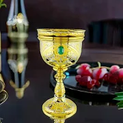 В подарок: Кубок для вина "Малахит" №3. Златоуст — фотография 1