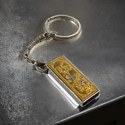 Флешка «Цветы» из латуни — необычный подарок — фотография 1
