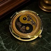 Карманное зеркало «Инь-Ян» — оригинальный подарок — фотография 1