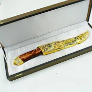 Дамасский нож «Бегущий волк» — красивый подарок — фотография 4
