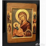 Икона деревянная "Утоли мои печали" — оригинальный подарок — фотография 1