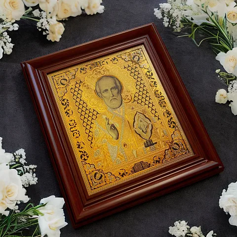 Икона Николай Чудотворец. Златоуст — красивый подарок