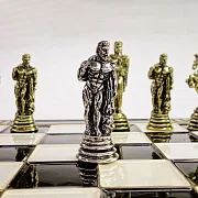 На память: Шахматы с металлическими фигурами — фотография 2