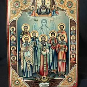 Икона "Собор целителей, чудотворцев " — необычный подарок — фотография 1