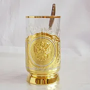 Подарочный златоустовский подстаканник «Элегантный» — фотография 4