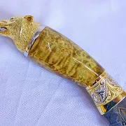 Дамасский нож «Одинокий волк» №6 — оригинальный подарок — фотография 8