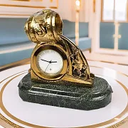 Ручная работа: Настольные часы с бронзовым литейным ковшом — фотография 1