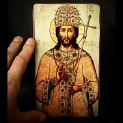 Икона "Христос - Великий Архиерей " — красивый подарок — фотография 1