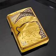 Зажигалка Zippo с гравировкой "Пантера" — красивый подарок — фотография 1