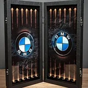 Нарды под стеклом «BMW X5» — оригинальный подарок — фотография 9