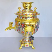 Сувенирный самовар "Золотой" — красивый подарок — фотография 10